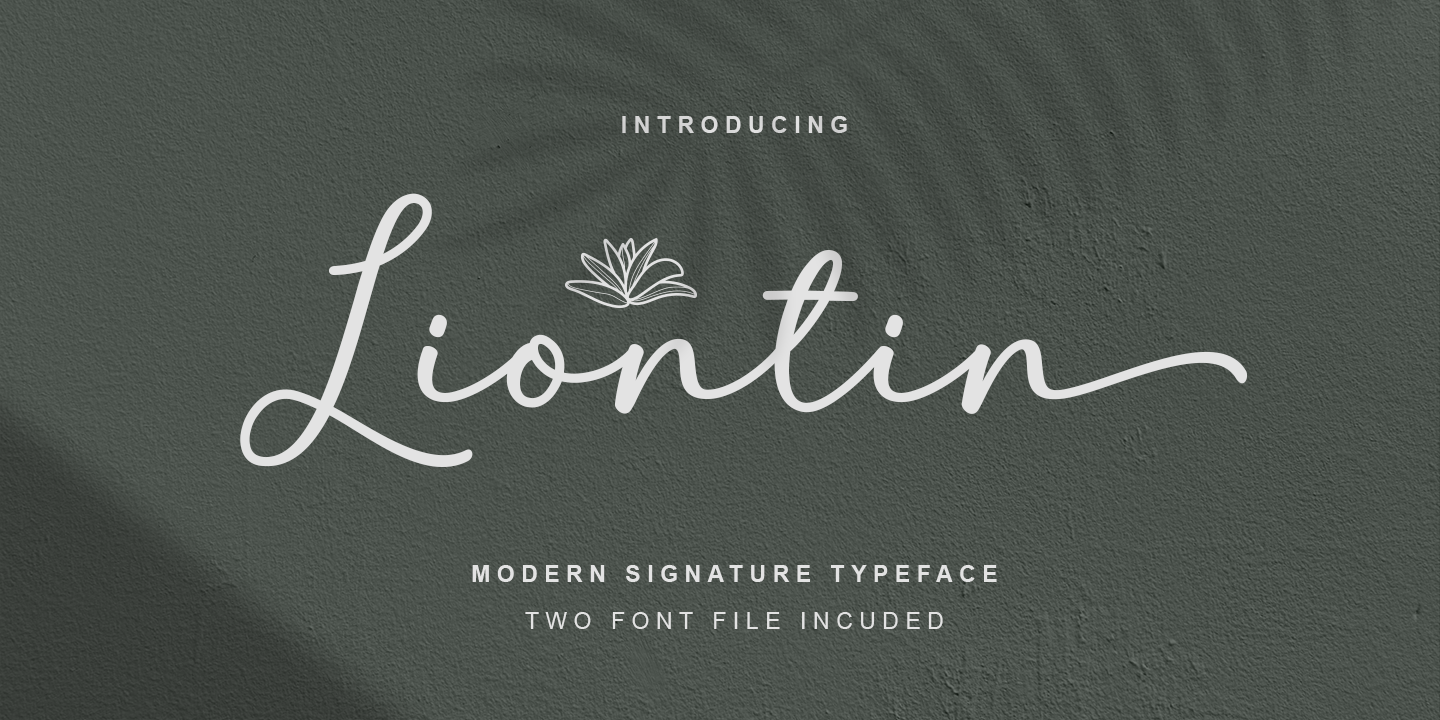 Example font Liontin #25